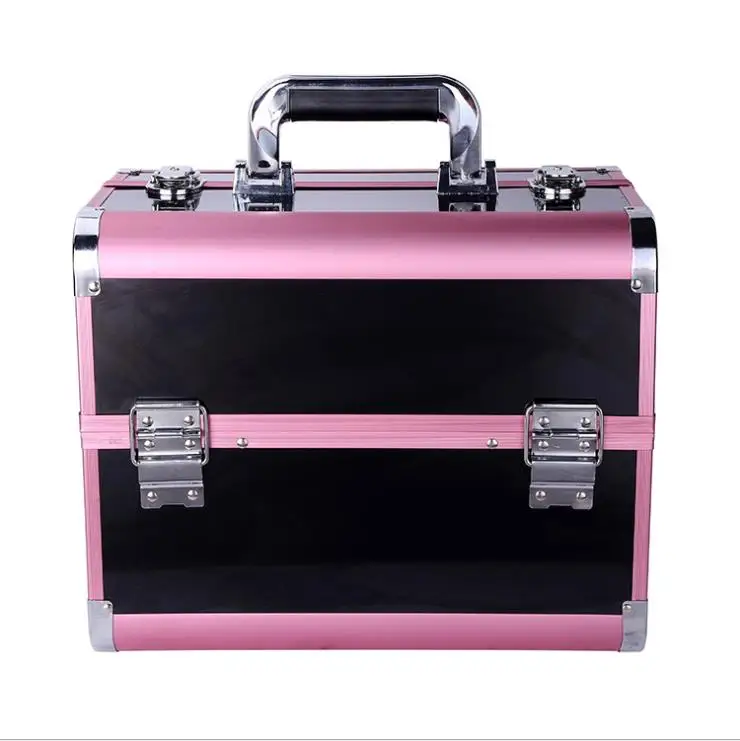
Beauty Make Up Box For Cosmetic Box Professional Travel Box Metal Cosmetic Case 