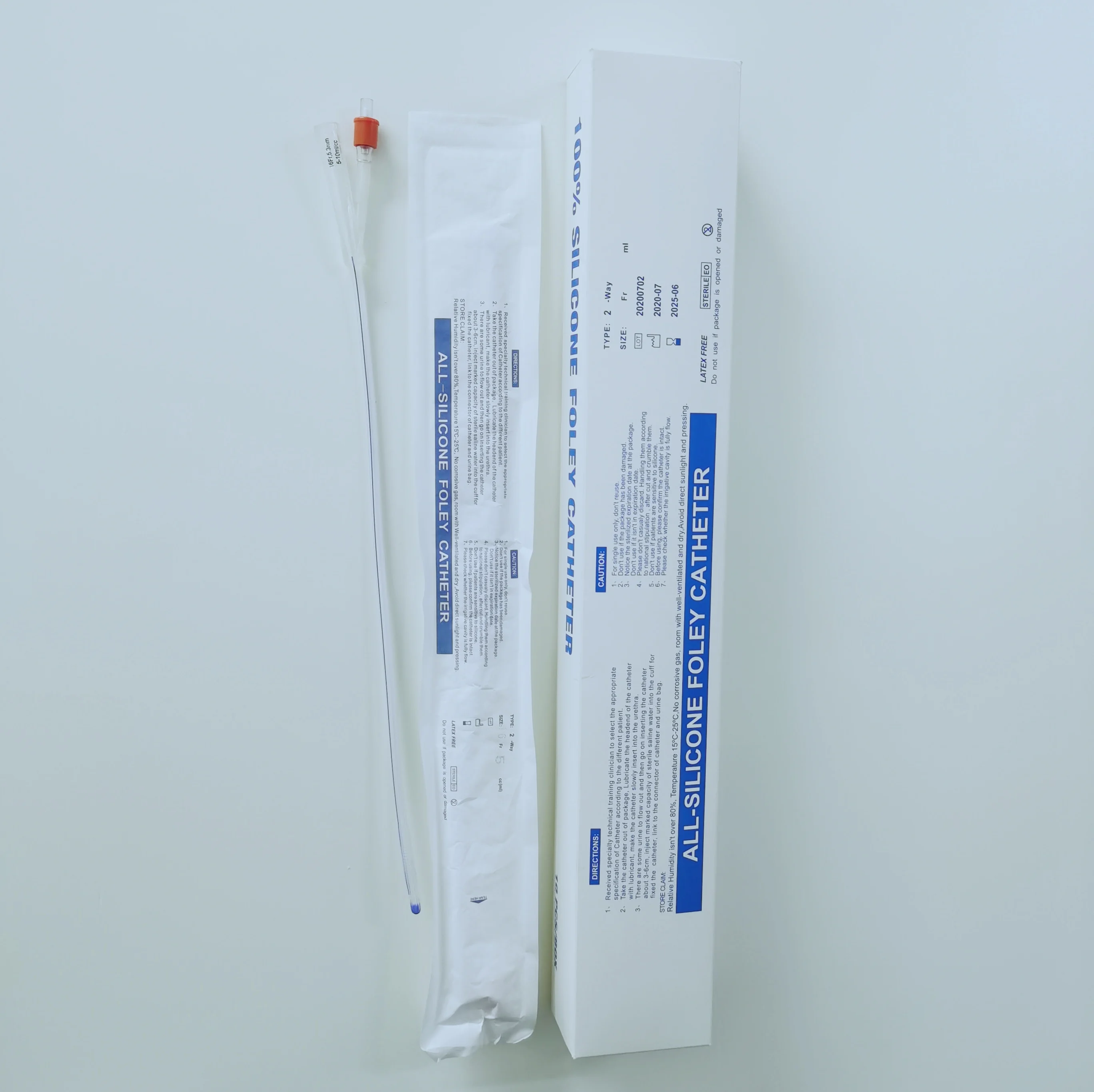 High strength disposable Silicone foley catheter with good biocompatibility (1600171298803)