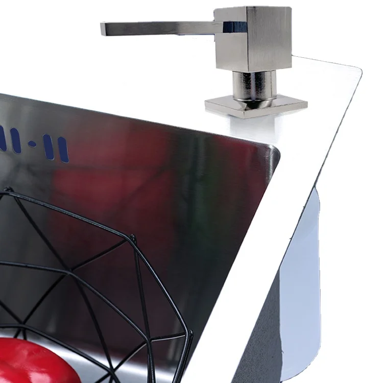 Оптовая продажа, кухонная раковина из цинкового сплава, матовый дозатор мыла, матовый черный