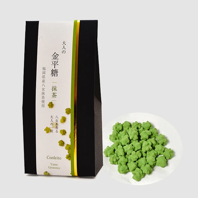 Japanese Konpeito Health Natural Traditional Bean Snacks Sweet Matcha Green Tea Candy