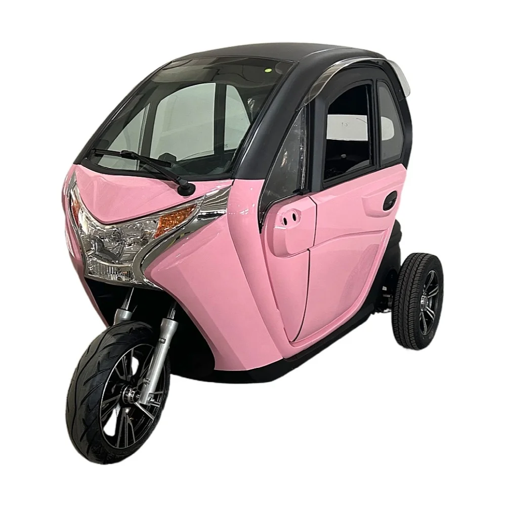 2023 New Color 72v 2000w L2e Electric Tricycle 3 Wheel Cabin Scooter