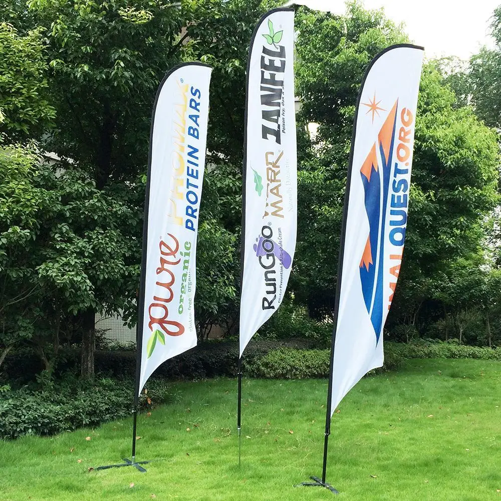  Заводское производство индивидуальный рекламный каплеобразный флаг пляжный для наружной рекламы