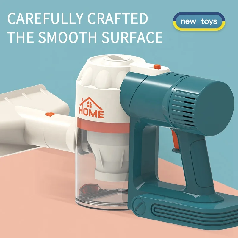 Brand New 3in1 Indoor Cleaning Toy Handheld Wireless Vacuum Cleaner Toy Household Cleaning Tools For Kids With Light & Music