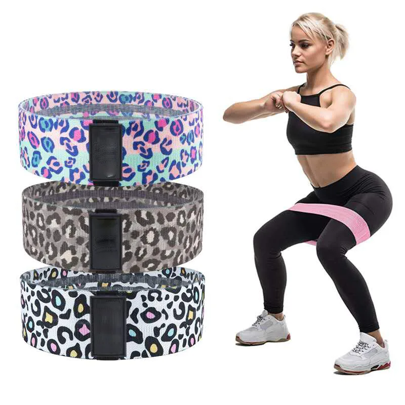 
Wholesale Workout Yoga Gym Strength Fabric Elastic Resistance Hip Bands Set Of 3 Fitness Equipment 