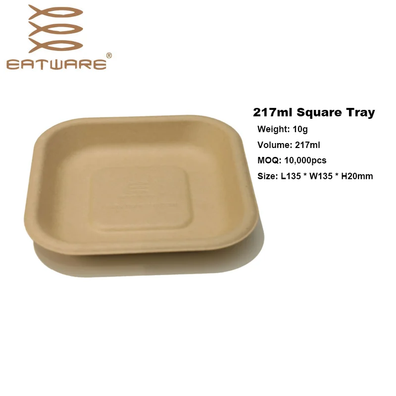 Dinnerware Set Food Rectangle Tray Free PFAS Chemical Oven Safe Disposable Minimalist Plate Dish Plastic Plate Set of 10 5000pcs