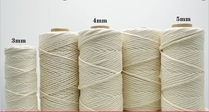OKAY 3mm, 4mm, 5mm  wholesale macrame cord, macrame cord cotton rope