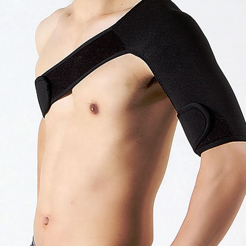 2022 Wholesale Shoulder Pain Relief Belt Football Breathable Braces Back Shoulder Support Brace Neoprene SBR SCR CR