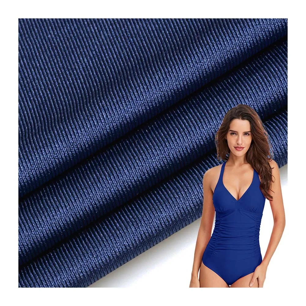 Nylon Spandex Waterproof Swimwear Fabric High Quality Shiny Swim Fabric