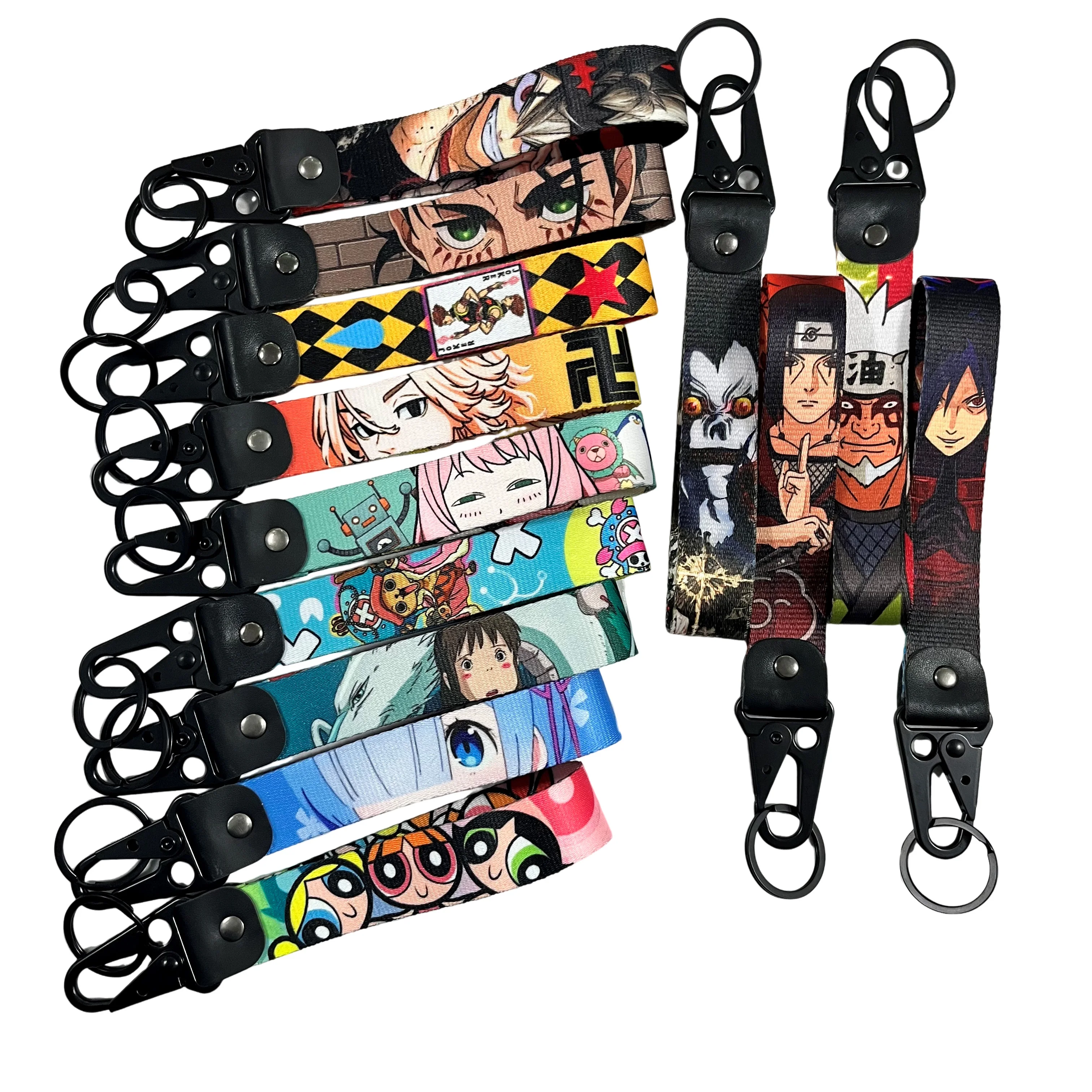 Anime Keychains Demon Slayer Anime Eagle Metal Jet Tags Motorcycle Car Accessories Keychain Key Rings For Luggage Bag Anime Tag