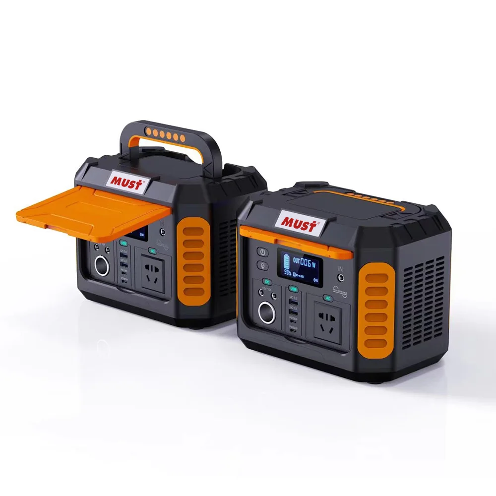 MUST Fashion design rechargeable sun power with battery 300w 500w inside generator lighting portable solar power system