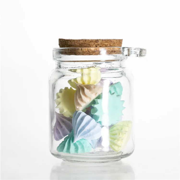 Wholesale Glass Jar With Wood Spoon And Cork 250ml