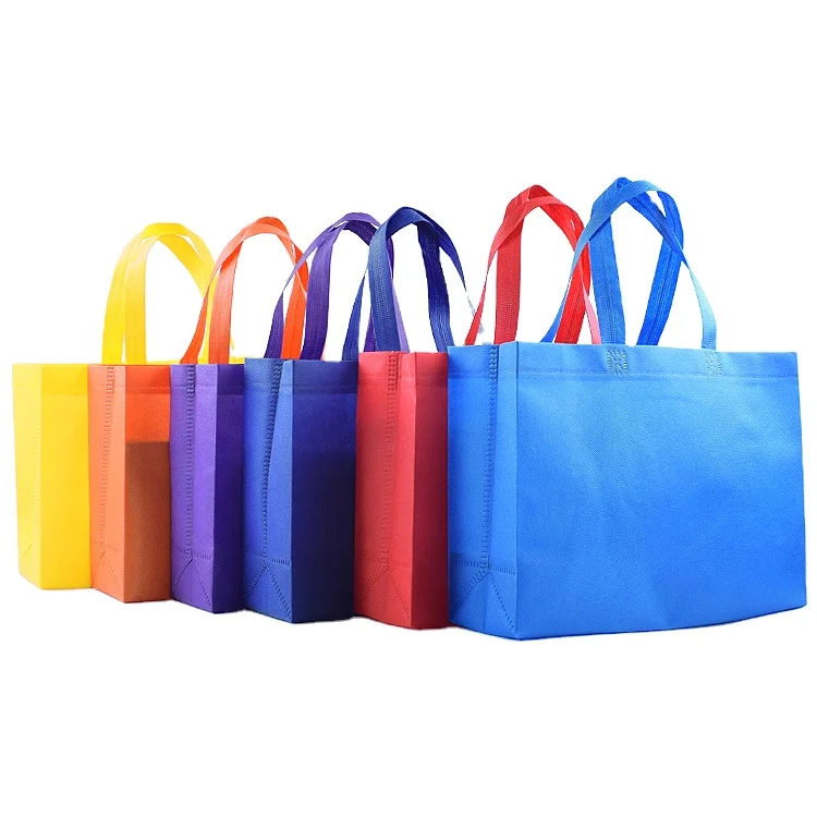 Reusable Customized Tote Shopping Bag Recycled Eco Non Woven Bag With Logo