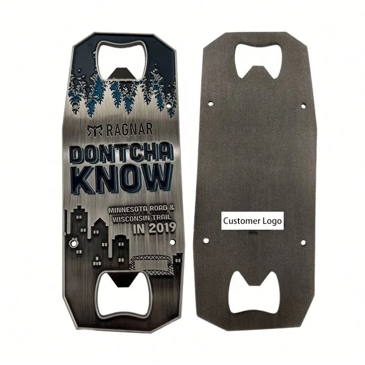 Factory Price Dontcha know Sublimation Triathlon Running Medal With Bottle Opener