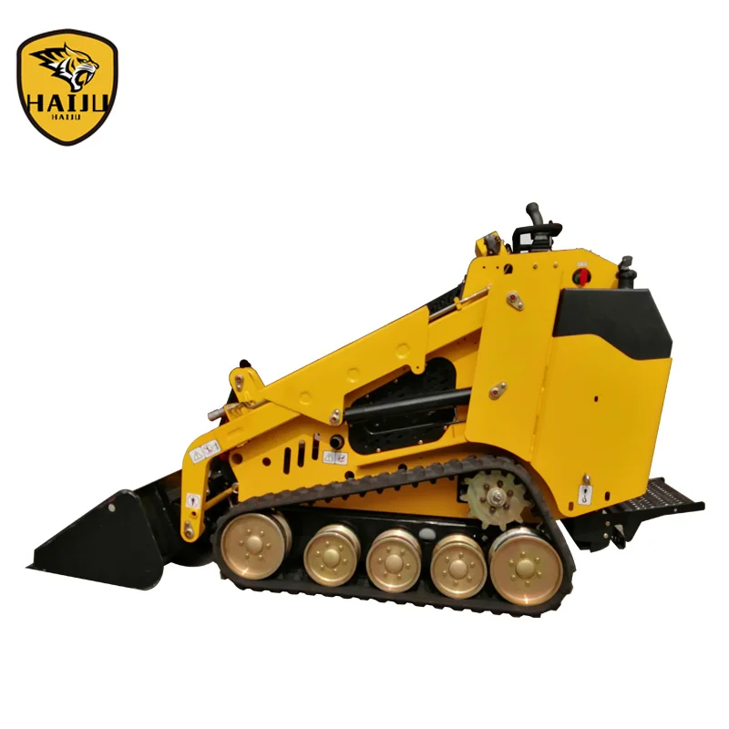 Mini EPA Small Tracked Skid Steer Loader HJ648T Cheap Price With Attachments For Sale