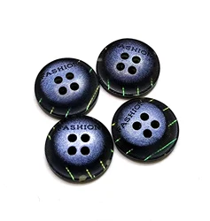 Wholesale Custom Logo 2/4 Holes Polyester Resin Engraved Shirt Button