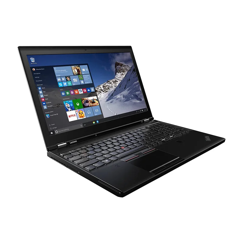 High Quality in low price M1000 Dedicated Card Intel i7 16G SSD Refurbished Second Hand Computer for Thinkpad P50