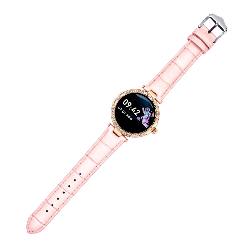 Top Selling Leather Strap R8 Waterproof Smart Watch Body Temperature Health Monitor Smart Watch For Ladies