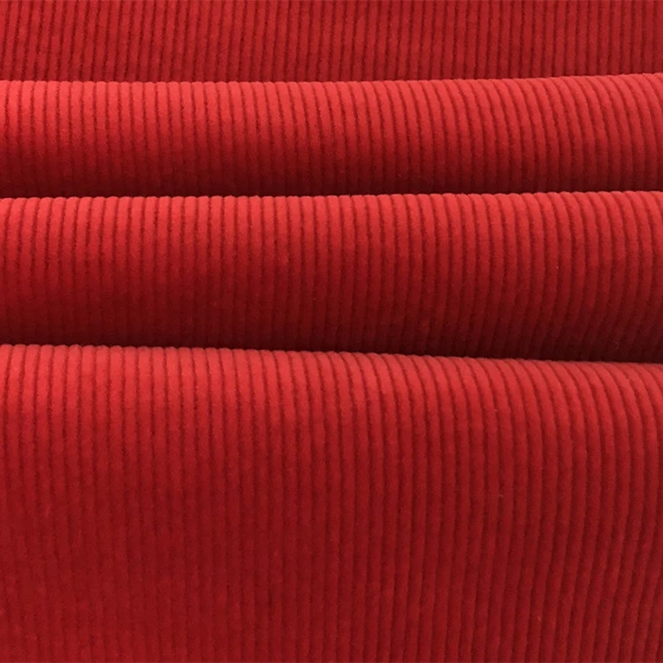 Производитель оптовая продажа Вельветовая ткань для брюк 330 г/м2 полосатая 14 хлопок спандекс Уэльс