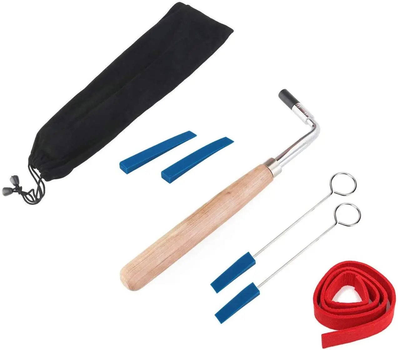 Professional Portable Lever Piano Tuning Tuner Mute Kit Tools and Case Piano Tuning Lever Tools Kit Mute Hammer Piano Tuner