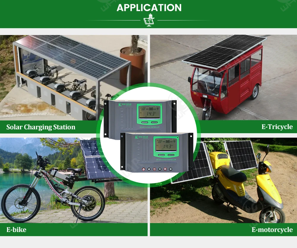WHC 72V PWM Solar Charger Controller 20A Regulator Solar Battery Charger Controller For Electric Motorcycle Charging