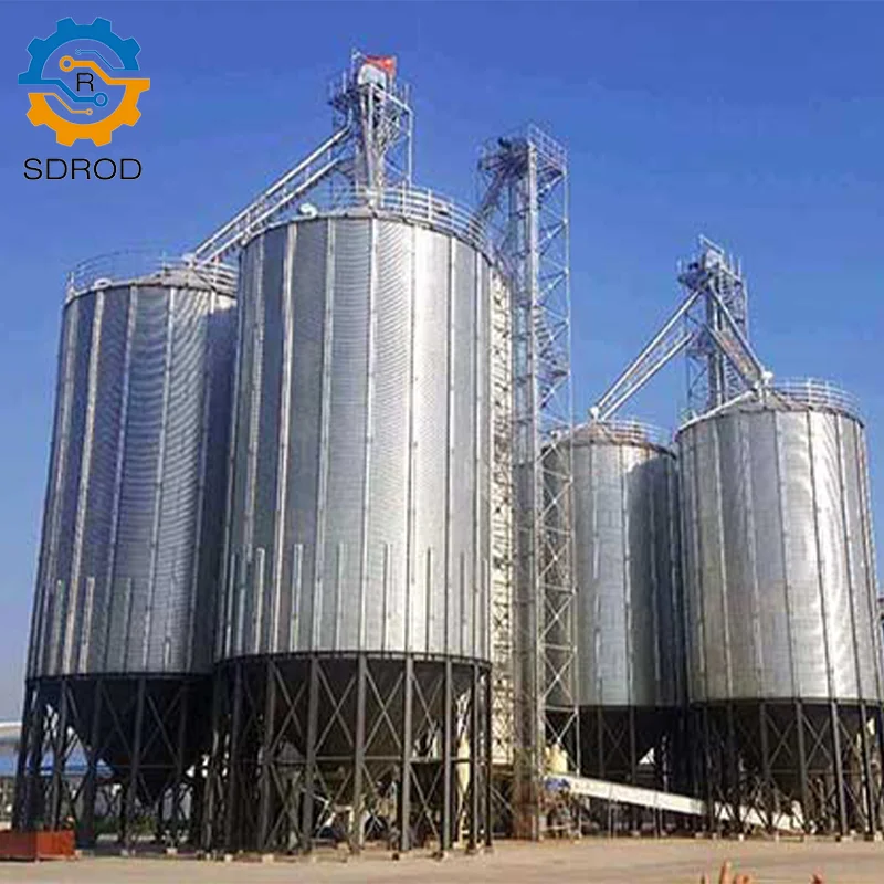 SDROD professiont customized pellet seed cereal storage 10ton 200 grain steel silo 100 ton grain silo price grain silo prices