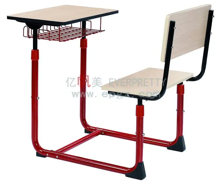 Popular Oman School Furniture Student Desk Chair of Stacking Frame School Furniture