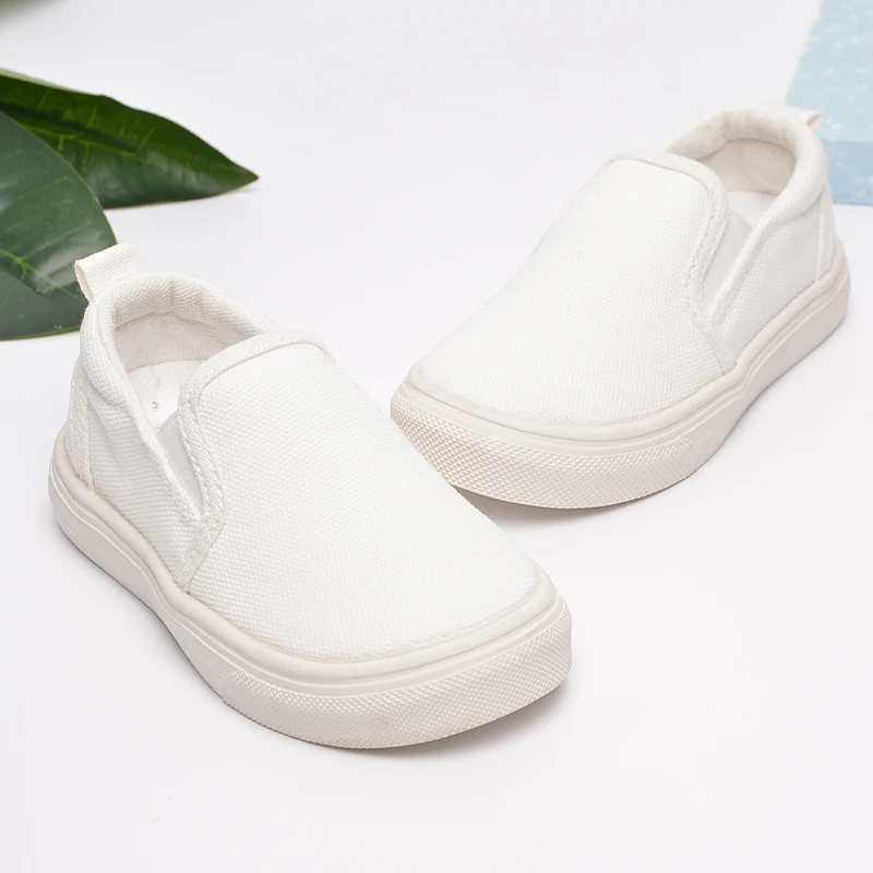 Wholesale customize kids  blank canvas sneaker children  good quality casual rubber shoes