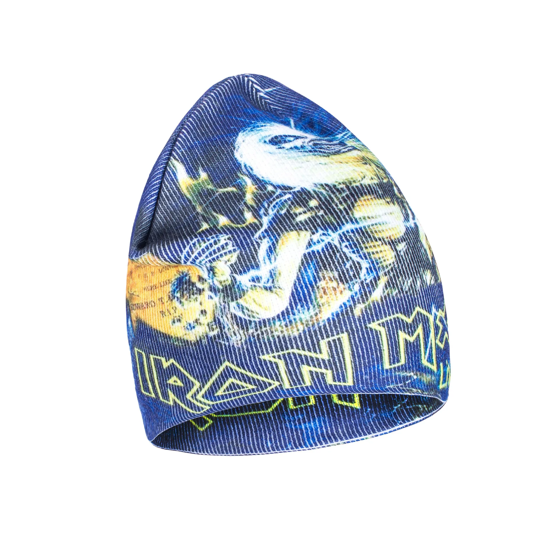 Sublimation  Running Cycling Sports Beanie dtg print Knit Custom Pattern Digital Sublimated Beanie Printing Cuffless Beanie
