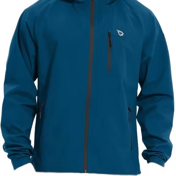 OEM Men Spring Softshell Packable Jacket Fleece Lined Hood Winter Cold Outerwear Windproof Golf Running Hiking Jacket For Men