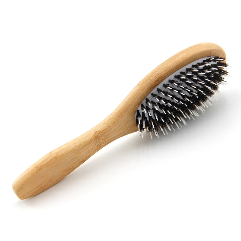 Wholesale Cheap Price Bamboo Boar Bristle Wig Hair Brush Private Label Wig Extension Brush