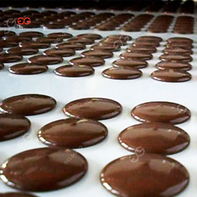 Full Automatic hot chocolate making Drops Cookie Dropping Machinery Depositor Line Chocolate Chip Making Machine