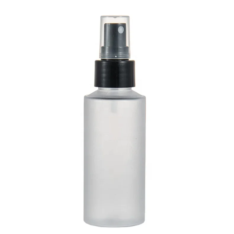 New product 400ml frosted  plastic bottle round flat shoulder semi-permeable frosted plastic fine mist sprayer bottle