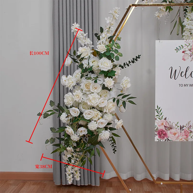 SN-D026 Tall Gold Metal Flower Stand Wedding Flower Ball Arrangements Flower Centerpieces For Wedding Decoration