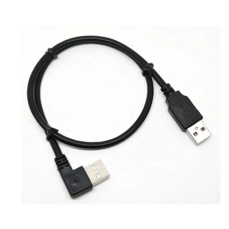 20 years experience factory USB Type 90 degree right angle A Male to vertical AM cable