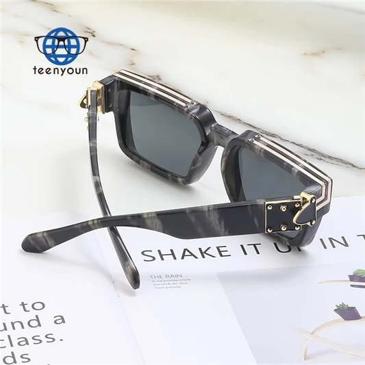 Teenyoun Hot Selling Famous Brand Designer Sunglasses 2023 New Mens Sol Luxury Women Sun Glasses Square Millionaire
