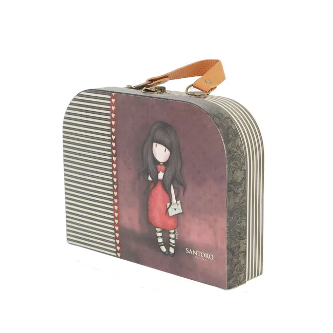 China Supplier Wholesale Large Cardboard Customized Color Printing Matt Paper Suitcase Packaging Gift Box For Kids