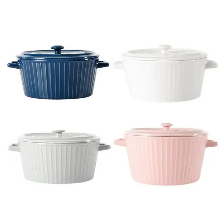 
Household Large Soup Bowl Healthy Safe Ceramic Bowl 