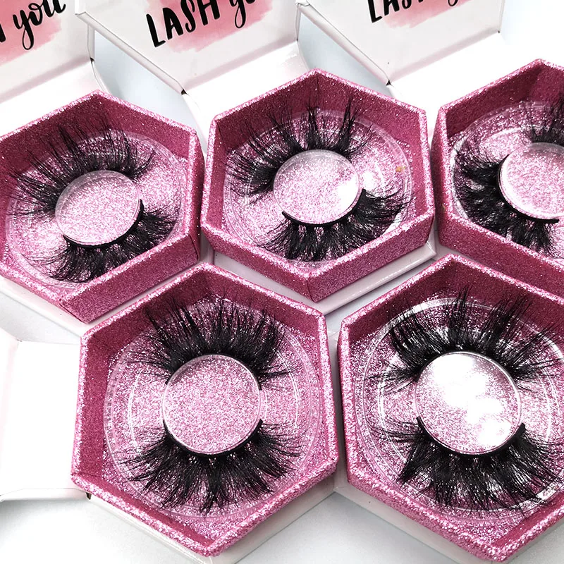 Wholesale professional custom reusable 3D 100% mink eyelashes