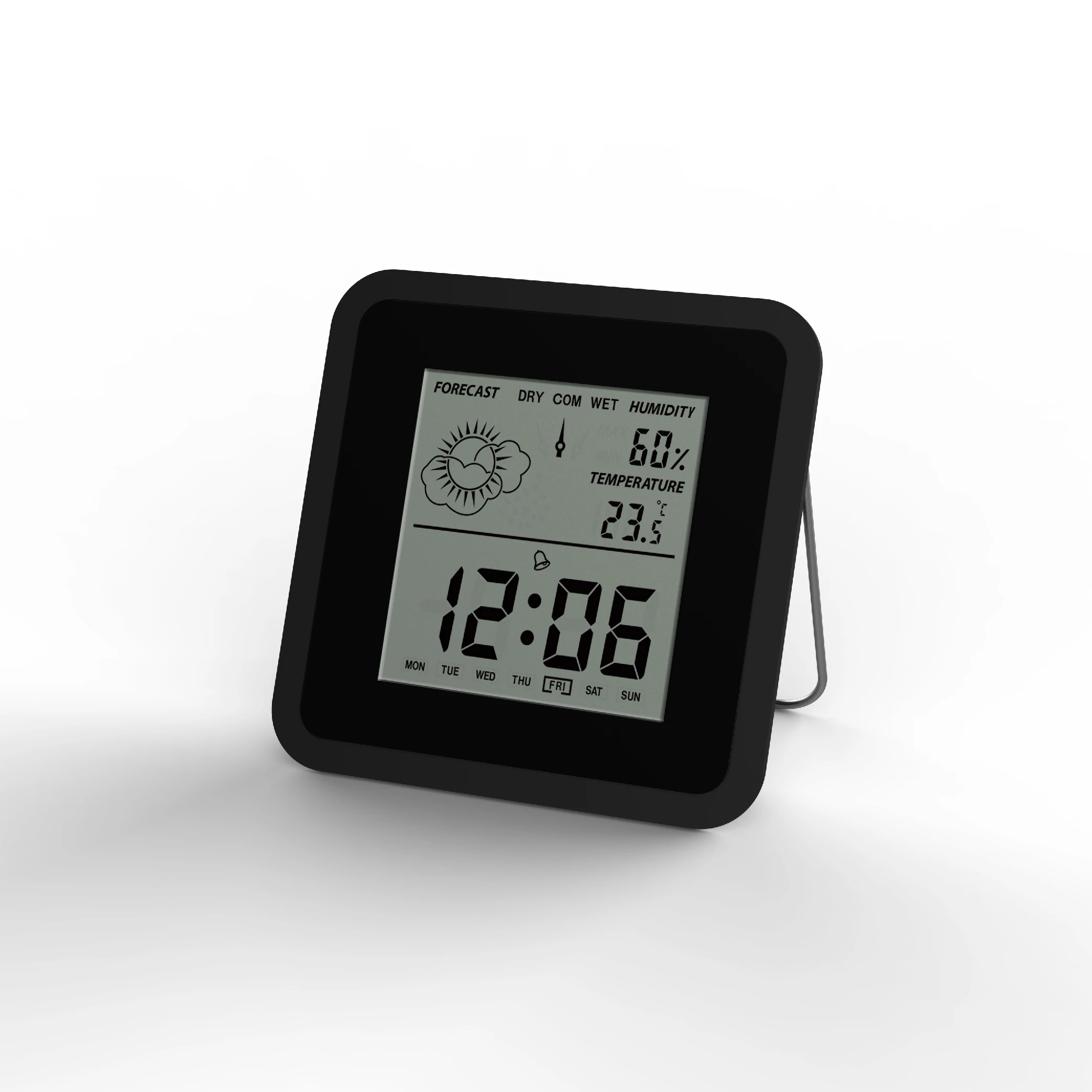 Electronic Indoor Hygrometer Thermometer Digital Temperature Humidity Meter digital wall clock display