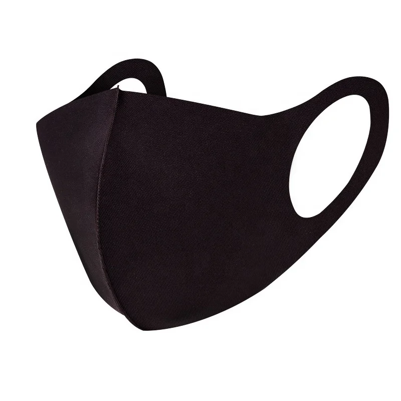 
wholesale black dusk cycling reusable washable dustproof windproof sports maskes with valve running bicycle silk face maskes 