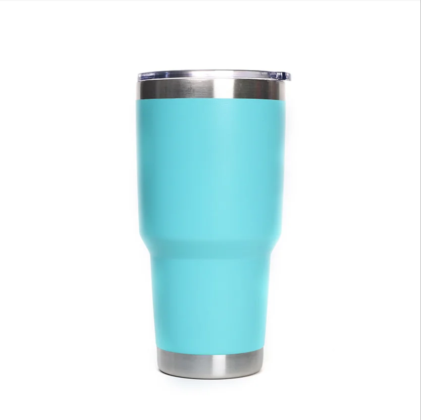 
factory direct sale powder coated 30oz vacuum insulated stainless steel Magnetic tumbler lid tumbler with Magnetic slider lid 