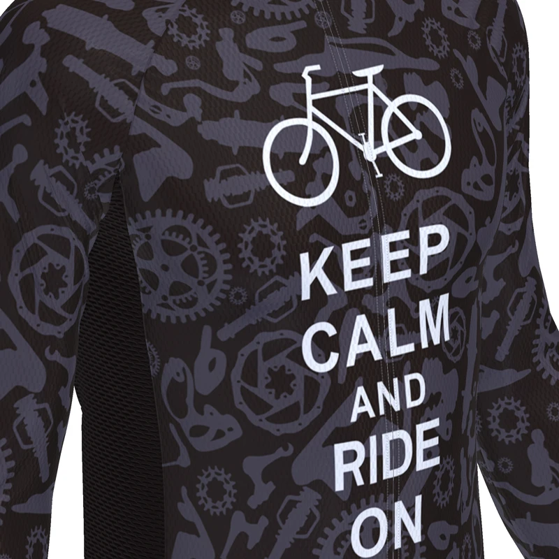 Hirbgod Новый горный велосипед Mtb Велоспорт Джерси дышащий Быстросохнущий черного цвета для мужчин велосипед рубашки с коротким рукавом с надписью «Keep Calm and езды на велосипеде ShirtTYZ077-02