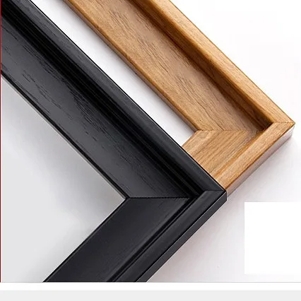 J03539 Series Wholesale Modern NEW Design Black L Shape Hollow Oil Painting Frame Moulding Floating Frames For Canvas Paintings