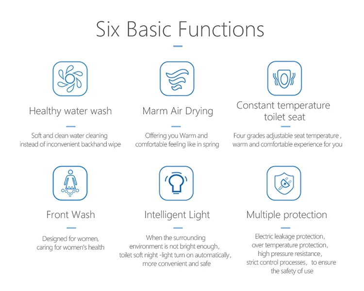 KMRY Bathroom Improvement Electric Automatic Smart Wash Heated Wc Toilet Seat With Bidet TC-102G