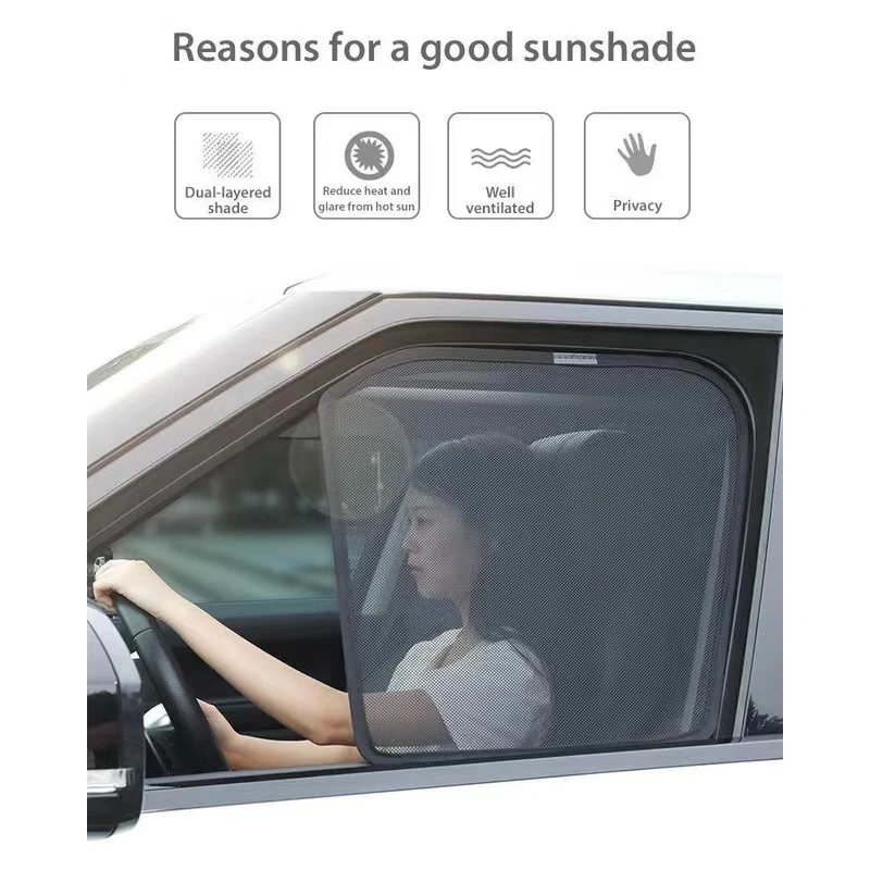 customized logo car insulation sunshade anti uv magnetic sunshades for cars side sun shade for NISSAN PATROL Alitima X-Trail