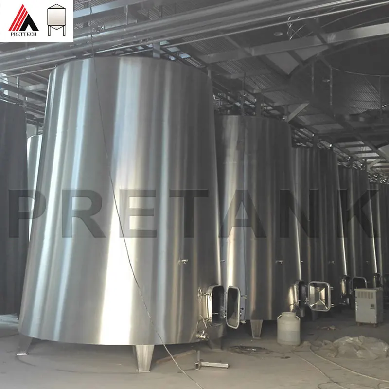 1000l 2000l 4000l 5000 Liters cone shaped wine fermentation tanks for wine making