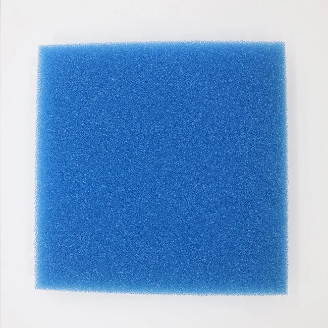 Amazon Hot-selling Bule Color 100X100cm 20/30/45ppi Fish Pond Foam Polyurethane Filter Sponge Set for Aquarium