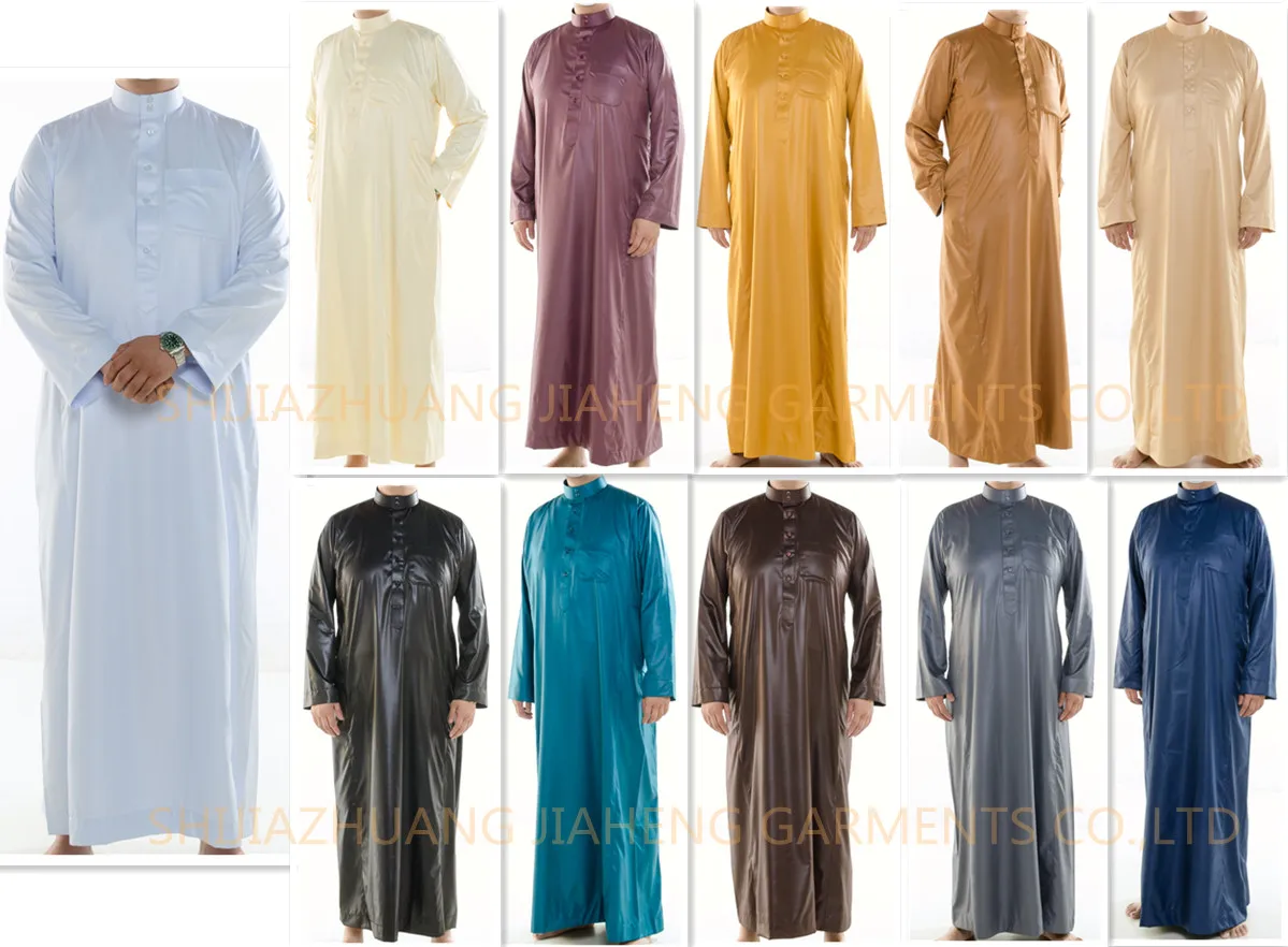 New Style Wholesales Embroidery Design Men Arab Thobe/thobe designs