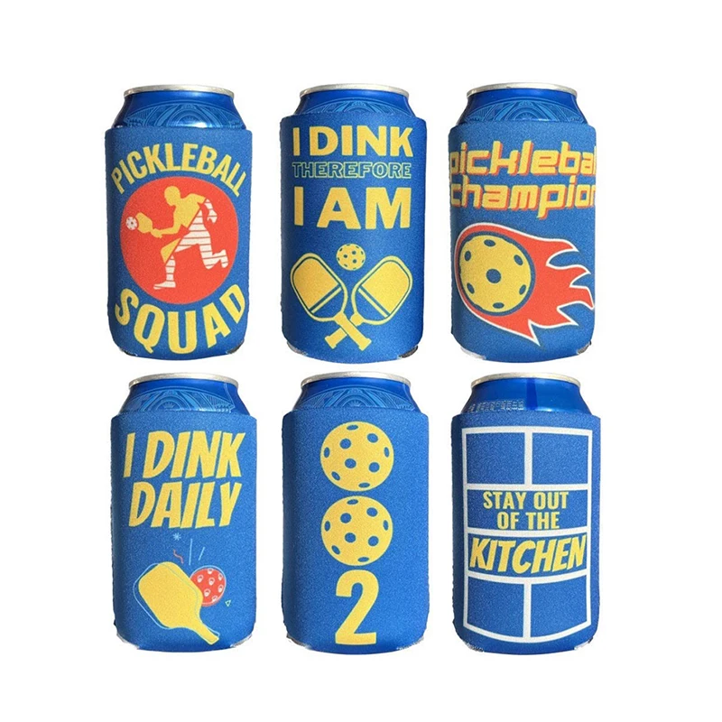 Logo Printed Can Cooler Neoprene Neoprene Tube 375ML Beer Can Cooler Neoprene Stubby Holder