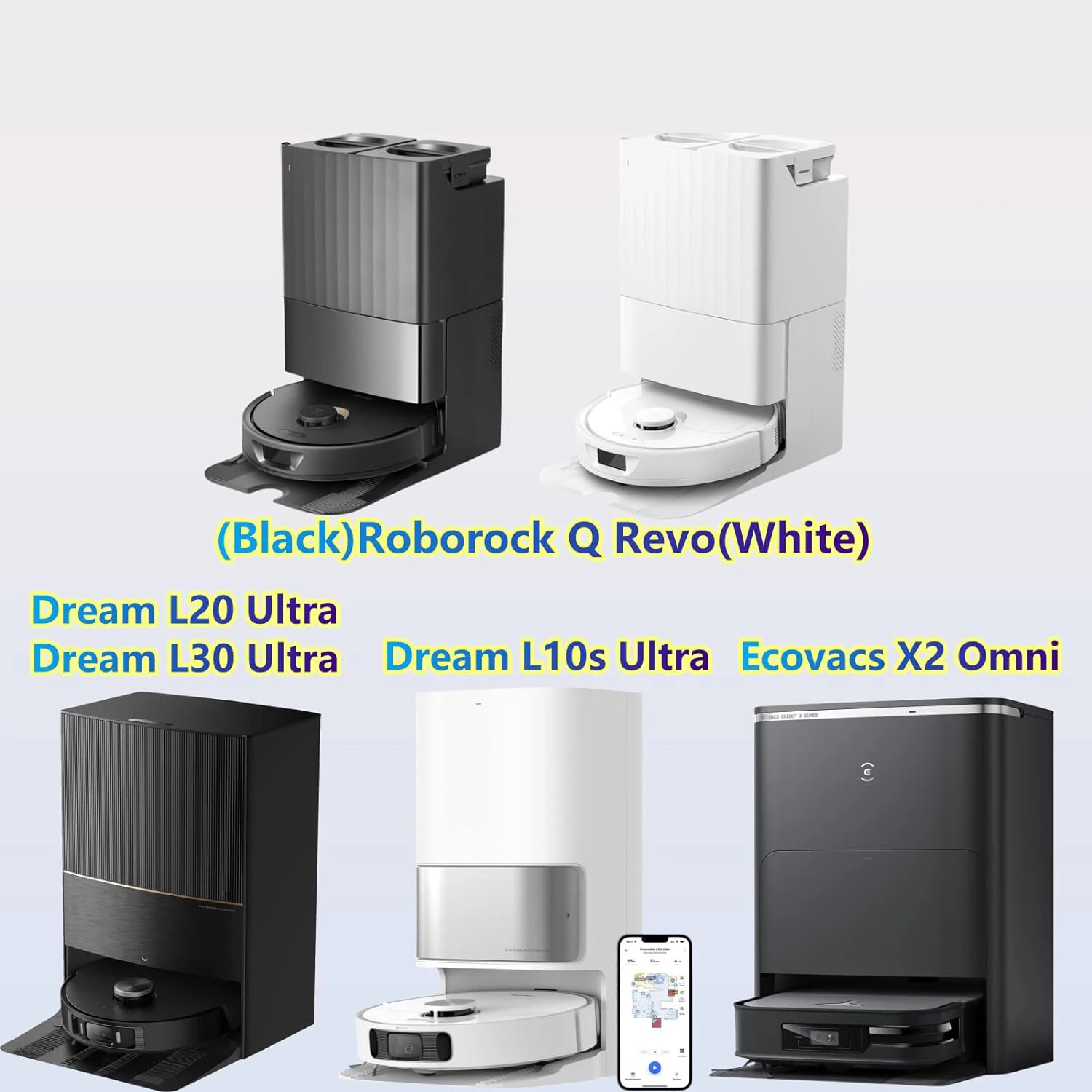 Сменные накладки для швабры Dreame L10s L20 L30 Ecovacs X2 Omni Roborock запасные части